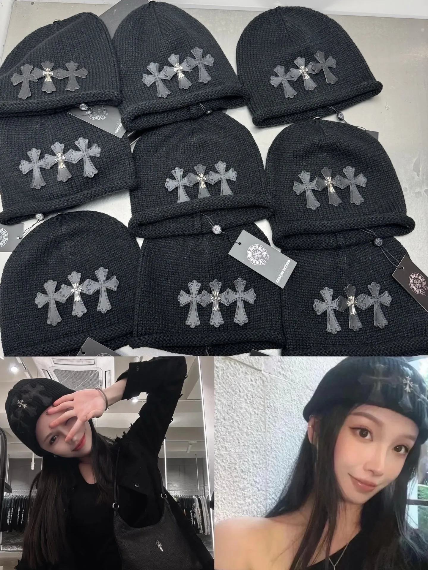 High version of Crow Heart Pile Hat